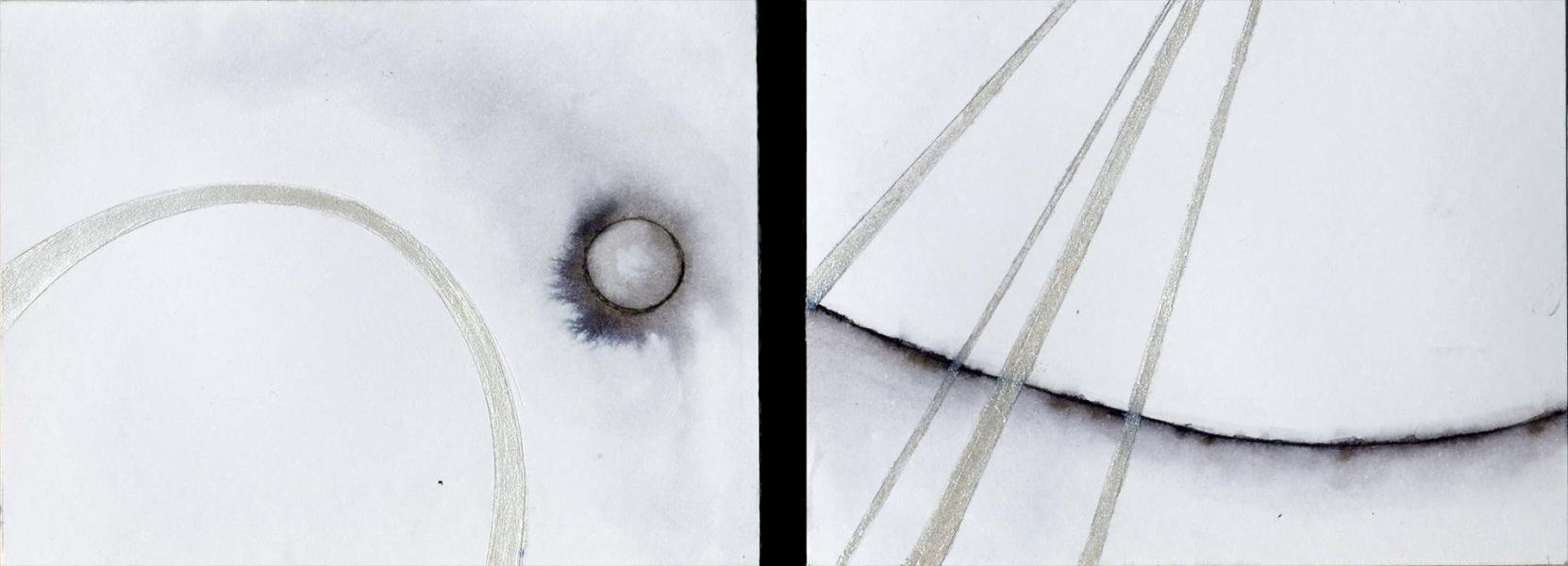 Cosmic event I. 2010. Ink and arcylic on paper. cm. 6,5X17,2  Copyright © A. Cocchi 2010