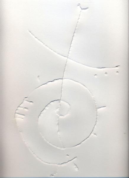 Dancer. 2000. Paper relief. Copyright  A. Cocchi ©2000