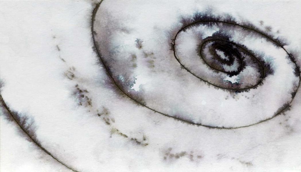 Galaxy I. 2010. Ink and acrylic on paper. cm.5,8X10,3   Copyright © A. Cocchi 2010