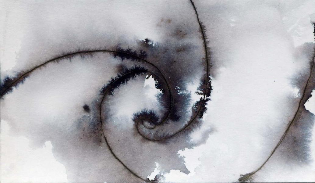 Galaxy II. 2010. Ink and acrylic on paper. cm.5,8X10,3   Copyright © A. Cocchi 2010