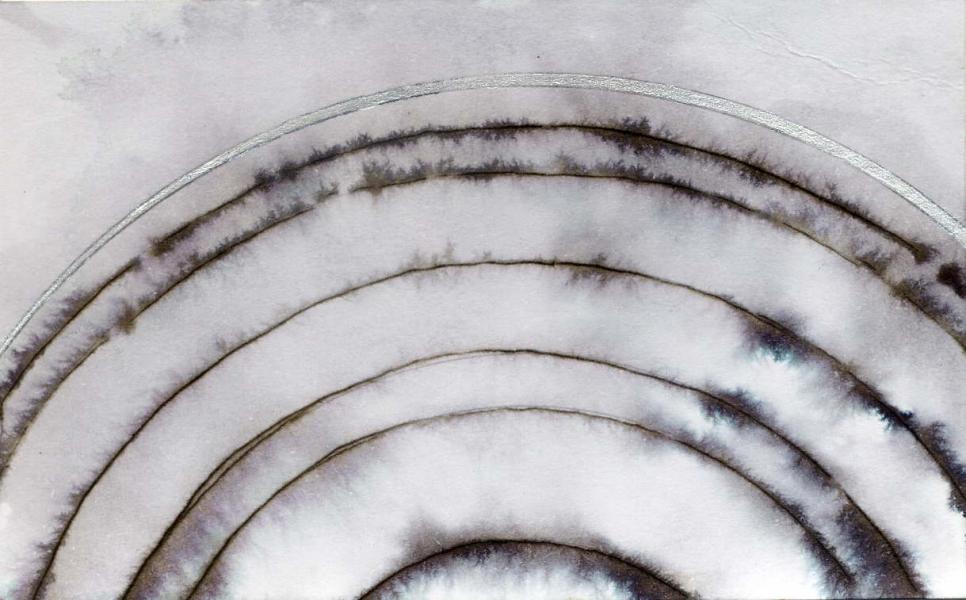 Gravitation. 2010. Ink and acrylic on paper. cm. 6,5X10,5  Copyright © A. Cocchi 2010c