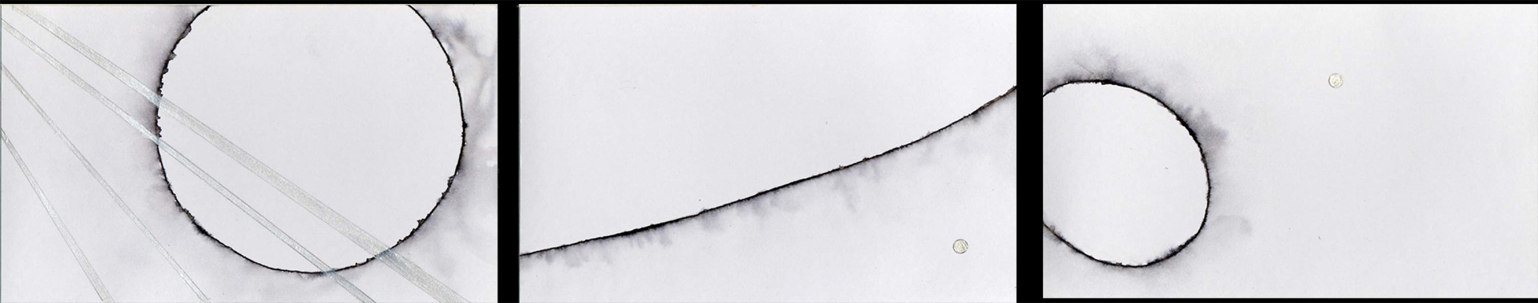 Interferences. 2010. Ink and arcylic on paper. cm. 6,5X32,5  Copyright © A. Cocchi 2010
