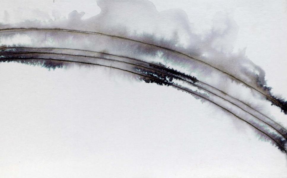 Orbits. 2010. Ink and arcylic on paper. cm. 6,5X10,5  Copyright © A. Cocchi 2010