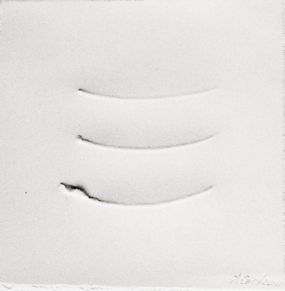  The soft sounds of the wind. 2000. Paper relief. cm. 15X15. Copyright  A. Cocchi © 2000