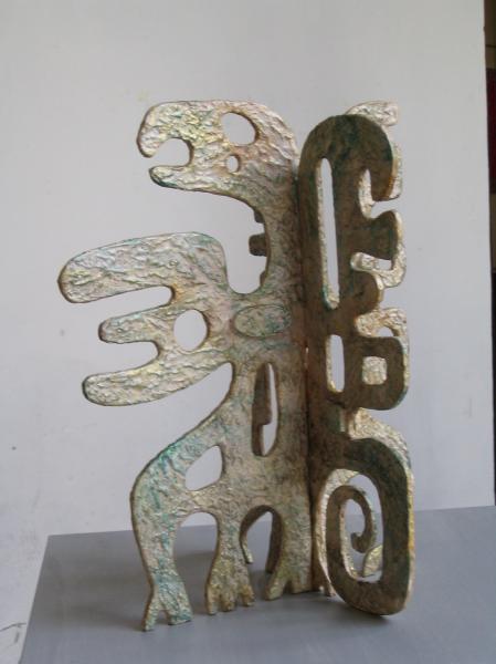 Piccolo drago. 2007. Legno e carta vetrificata. h. cm. 70. Copyright  A. Cocchi ©2007